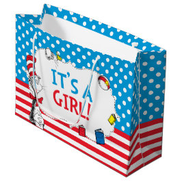 帽子ねこ | 女の子のベビーシャワー ラージペーパーバッグ