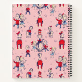 帽子ねこ | 子供向けパターン付き ノートブック (裏面)