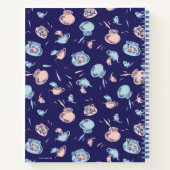 帽子ねこ | 魚の模様 ノートブック (裏面)
