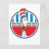 帽子ねこ | 1票、2票 ポストカード (正面)