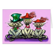 帽子のおもしろい猫 (正面横)