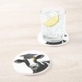 帽子のお祝いの卒業のおもしろいな牛 コースター (側面)