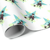 帽子のウサギを持つ手品師の男の子 ラッピングペーパー (ロールコーナー)