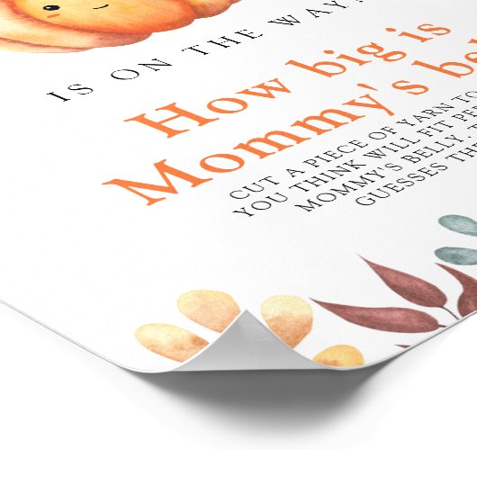 帽子のカボチャどのように大きいママの腹のゲーム ポスター (角)