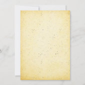 帽子のゴシックスカルハロウィーンの衣装パーティー 招待状 (裏面)