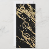 帽子のゴシックスカルハロウィーンの衣装パーティー 招待状 (裏面)