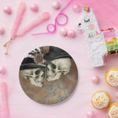 帽子のゴシックスカルヴィンテージハロウィーン ペーパープレート (パーティー)