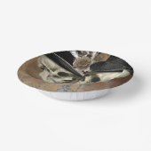 帽子のゴシックスカルヴィンテージハロウィーン ペーパーボウル (傾斜あり)