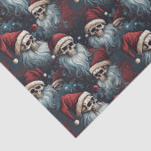 帽子のサンタスカルゴシック様式のクリスマスデコパージュ 薄葉紙 (詳細)