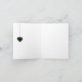 帽子のセントパトリックの日Notecardの猫 カード (内部)