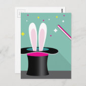 帽子のバニー魔法 ポストカード (正面/裏面)