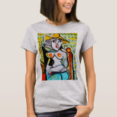 帽子のピカソの黄色いスタイル Tシャツ (正面)