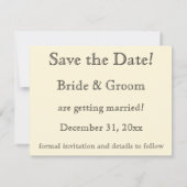 帽子のヴィンテージのビクトリアンでおもしろいな猫は日付を救います セーブザデート (裏面)