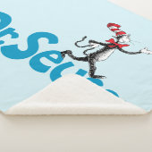 帽子のヴィンテージロゴの猫 シェルパブランケット (3/4)