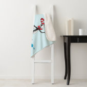 帽子のヴィンテージロゴの猫 シェルパブランケット (インサイチュ)