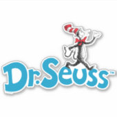 帽子のヴィンテージロゴの猫 シール (正面)