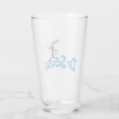 帽子のヴィンテージロゴの猫 タンブラーグラス (裏面)