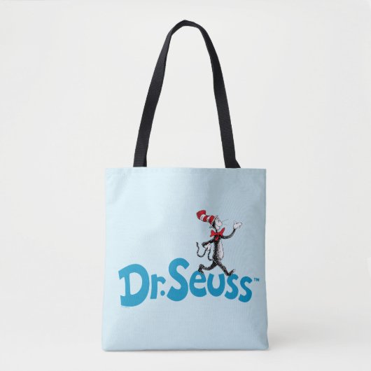 帽子のヴィンテージロゴの猫 トートバッグ (正面)