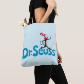 帽子のヴィンテージロゴの猫 トートバッグ (クローズアップ)