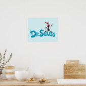 帽子のヴィンテージロゴの猫 ポスター (キッチン)