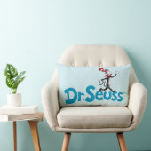 帽子のヴィンテージロゴの猫 ランバークッション (椅子)