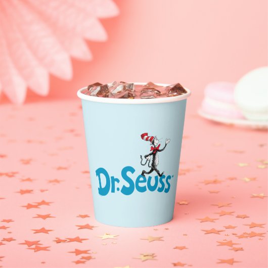 帽子のヴィンテージロゴの猫 紙コップ (インサイチュ)