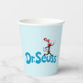 帽子のヴィンテージロゴの猫 紙コップ (正面)