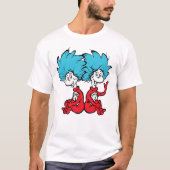 帽子の中の猫のシング1&シング2 Tシャツ (正面)