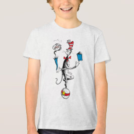 帽子の中の猫のバランスアクション トライブレンドTシャツ