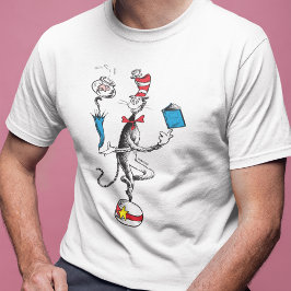 帽子の中の猫のバランスアクション Tシャツ