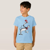 帽子の中の猫の挨拶 Tシャツ (正面フル)