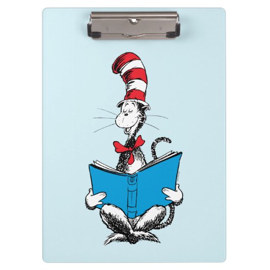 帽子の中の猫の読書 クリップボード (正面)