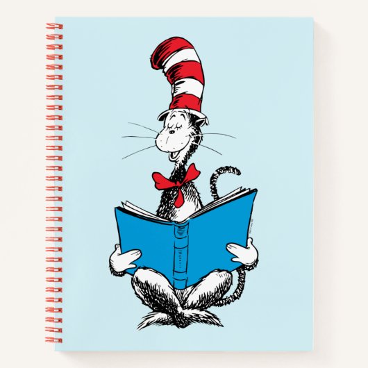 帽子の中の猫の読書 ノートブック (正面)