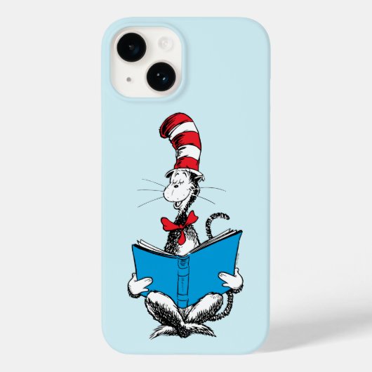 帽子の中の猫の読書 Case-Mate iPhoneケース (裏面)