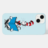 帽子の中の猫の読書 Case-Mate iPhoneケース (裏面 (横))