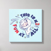 帽子の中の猫 | これはおもしろいではない キャンバスプリント (正面)