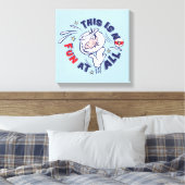 帽子の中の猫 | これはおもしろいではない キャンバスプリント (インサイチュ (寝室))