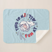 帽子の中の猫 | これはおもしろいではない シェルパブランケット (正面(横))