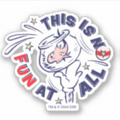 帽子の中の猫 | これはおもしろいではない シール (正面)