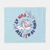 帽子の中の猫 | これはおもしろいではない フリースブランケット (正面(横))