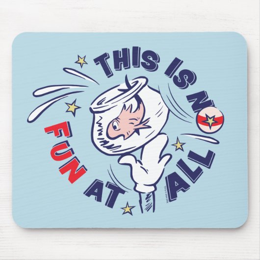 帽子の中の猫 | これはおもしろいではない マウスパッド (正面)