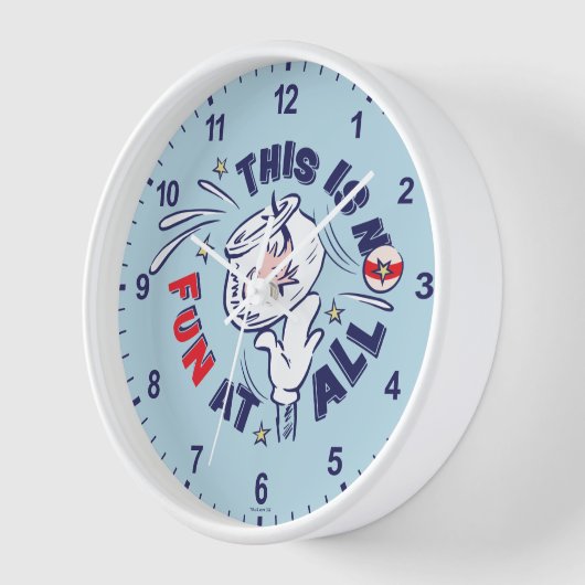 帽子の中の猫 | これはおもしろいではない 壁時計 (傾斜)