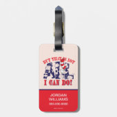 帽子の中の猫 | しかしそればかりではない ラゲッジタグ (裏面縦)