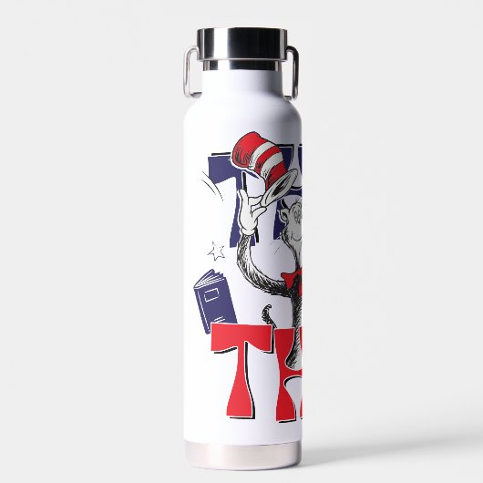 帽子の中の猫 | そういうことだ ウォーターボトル (正面)