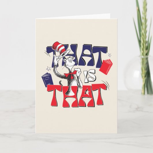 帽子の中の猫 | そういうことだ カード (正面)