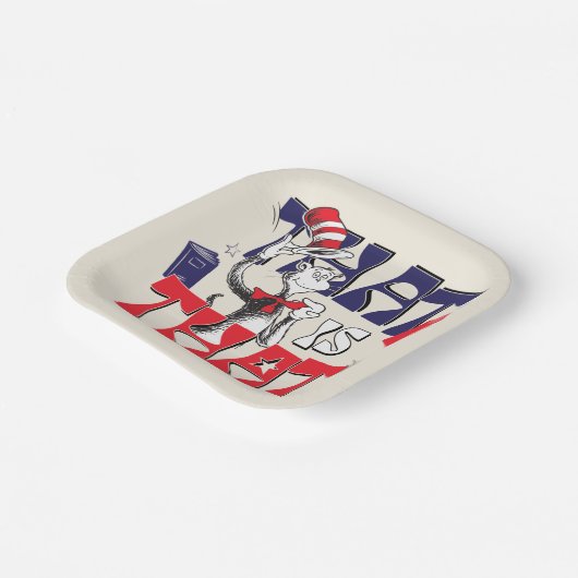 帽子の中の猫 | そういうことだ ペーパープレート (傾斜あり)