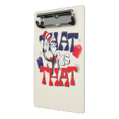 帽子の中の猫 | そういうことだ ミニクリップボード (アングル2)