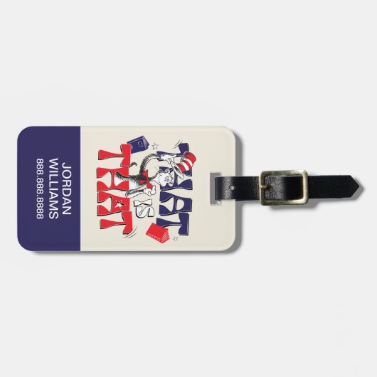 帽子の中の猫 | そういうことだ ラゲッジタグ (正面横)