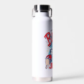 帽子の中の猫 | それから何かが膨らんだ ウォーターボトル (正面)