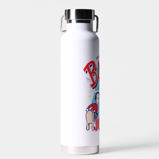 帽子の中の猫 | それから何かが膨らんだ ウォーターボトル (正面)